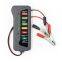 professional 12V Automotive Digital Electronic Battery Charge Tester Alternator 6 LED Light for Cars and Motorcycle