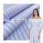 Hot selling woven fabric cotton & nylon fabric striped stretch fabric for clothing