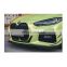 Manufacturer TAKD Brand 100% Real Dry Carbon Fiber Front Bumper Canards Side Wind Lip For BMW 430 G22