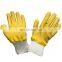 4SAFETY Heavy Duty Orange Rubber Gloves Latex Work