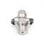 Sanitary stainless steel weld aseptic pneumatic sampling valve