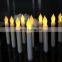 Christmas church artificial unlabeled battery light bulb flameless flickering moving flame pillar solar taper LED candle