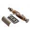 Custom Packaging Gift Set Safety Razor Shaver with Stand Private Label Bamboo Double Edge Blade Bamboo Handle, Metal Engraved