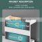 Wholesale Wall Mounted Magnetic Refrigerator Shelf Strong Self-adhesive Black Fridge Side Spice Rack 2 Tiers Kitchen Organizer