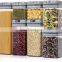 Amazon hot sale 7pc set airtight food container Pantry organization set Airtight push button food container with lid