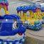 Fun fair theme park children ocean train ride outdoor electric train on ride with tracks for kids