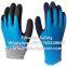 Winter Waterproof 15G Nylon Acrylic Terry Lining Latex Double Coated Best Warm Work Gloves for Cold Weather