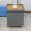 Linen ottoman with desk top & feet