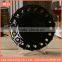 custom plate new fashion hollow round black plate,ceramic restaurant dinner plate home used