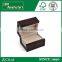 brown log velvet covered ring box