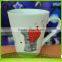 110Z V shape ceramic coffee mug color changing cup
