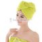 [LJ towel] Fast Dryer Magic Turban Hair Drying Towel Cap Hat Microfibre For Bath Hair Dryer