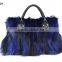 BG5862 Genuine Fox Fur Lady Handbags OEM Wholesale Retail fox bag