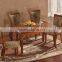 Antique carved wood table solid wood dining table designs