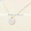 Stainless Steel Custom Logo Round Engraving Tag Necklaces