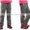 Hot sale outdoor waterproof polyester ski pants with side zipper kids/children