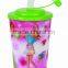 Newly design hot sale manufacturer round FDA LFCB BPA free plastic 420ml kids cup