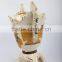 Chinese decorative antique ceramic gold vase with flower