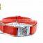 Blue color pet dog collar with metal buckle