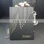 gold hot stamping design glued binding thick papercard black notebook