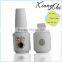 hole vacant glass gel nail polish bottle with cap and brush
