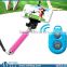 2015 New Products Colorful Bluetooth Wireless Selfie Stick Smartphone Monopod With Remote Shutter