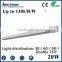 Led linear light fixture 2ft 0.6m 20W Indoor suspending surface mounted LED Batten light tube/ flat led linear
