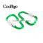 Aluminum Spring Locking Carabiner Snap Hook Hanger Keychain Hiking Camping #FLQ187-5C(Mix-s)