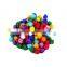 Pom Pons 100-Piece X 1/2" Hot Assorted Colors