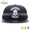 headwear popular flat leather brim mens cap acrylic flat cap