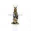 Vintage style design flower with sparkly rhinestones fancy perfume bottle