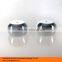 mini empty round plastic cosmetic use tubes with chrome screw cap