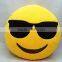 plush emoji/China wholesale stuffed cartoon toy plush emoji pillows/soft toy pillows