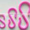 Wholesale small s shape plastic curtain towel hanger hooks