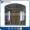 Rogenilan 45# customized grey color french big aluminum arched window frame design