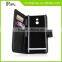 book style pu leather mobile phone case with card slot for Sony Xperia P LT22I
