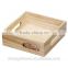 Natural Wood Breakfast Bread Dishes Plate Wooden Tea Serving Bed Tray Platter