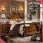 luxury american style bedroom furniture set and solid wood bed set A48