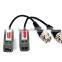 Hot selling High quality Long-distance black Color Passive CCTV video balun Anti-jamming video balun with rj45 YJS-202P