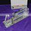 crystal glass photo frame with desk desktop pen holder