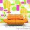(BH00004)butterfly metallic foil chinese silk wall mural