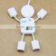 Lovely White Human Shape 2.0 4 port usb hub
