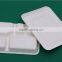 Biodegradable customized 5 Compartment sugarcane Pulp Fiber Tray with cover