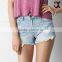 fashion design hot sale ripped denim shorts for women (JXY057 )