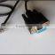 factury price rg11 to db9pin female cable with double magnetic ring