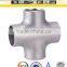 ASTM A 403 304/316 Seamless stainless steel 4-way cross pipe fitting