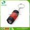 ABS material 25-50LUM button battery led flashlight keychain