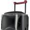 Outdoor wireless mic trolley wheels speaker with handle