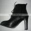 2016 wholesale lady's high heel pu knee boots