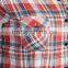 Yarn dyed flannel check ladies tops latest fashion